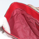 BURBERRY Nova Check Shoulder Bag PVC Beige Gold Auth 172792-19