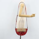 BURBERRY Nova Check Shoulder Bag PVC Beige Gold Auth 172792-21