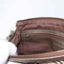 BURBERRY Nova Check Shoulder Bag Canvas Beige Silver Auth 172803-20