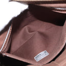 BURBERRY Nova Check Shoulder Bag Canvas Beige Silver Auth 172803-21