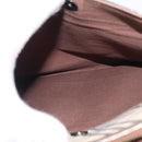 BURBERRY Nova Check Shoulder Bag Canvas Beige Silver Auth 172803-22