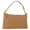 Coach Hand Pouch PVC Beige Gold Auth 172805-1