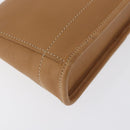 Coach Hand Pouch PVC Beige Gold Auth 172805-9