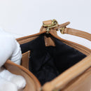Coach Hand Pouch PVC Beige Gold Auth 172805-18