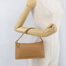 Coach Hand Pouch PVC Beige Gold Auth 172805-19