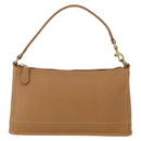 Coach Hand Pouch PVC Beige Gold Auth 172805-13