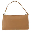 Coach Hand Pouch PVC Beige Gold Auth 172805-2
