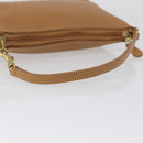 Coach Hand Pouch PVC Beige Gold Auth 172805-7