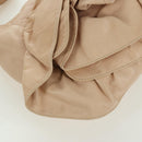 SAINT LAURENT Shoulder Bag Leather Beige Gold Auth 172811V-9