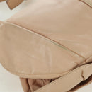 SAINT LAURENT Shoulder Bag Leather Beige Gold Auth 172811V-15
