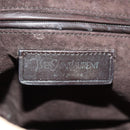 SAINT LAURENT Shoulder Bag Leather Beige Gold Auth 172811V-17