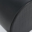 BURBERRY Vanity Hand Bag Leather Black Silver Auth 172815-14
