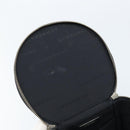 BURBERRY Vanity Hand Bag Leather Black Silver Auth 172815-17