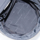 BURBERRY Vanity Hand Bag Leather Black Silver Auth 172815-12