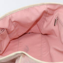 GUCCI GG Canvas Sherry Line Tote Bag Pink Silver 145758 Auth 172816-20