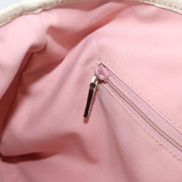 GUCCI GG Canvas Sherry Line Tote Bag Pink Silver 145758 Auth 172816