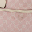 GUCCI GG Canvas Sherry Line Tote Bag Pink Silver 145758 Auth 172816-4