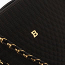 BALLY Chain Tote Bag Nylon Brown Gold Auth 172818-17