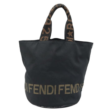 FENDI Hand Bag Nylon Black Auth 172823 - 0