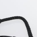 PRADA Hand Bag Nylon Black Gold Auth 172825-8