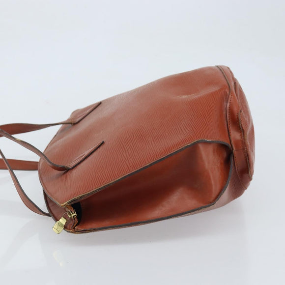 LOUIS VUITTON Epi Saint Jacques Shopping Bag Brown M52263 LV Auth 172827