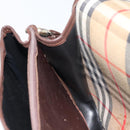 Burberrys Nova Check Shoulder Bag Canvas Beige Gold Auth 172836-18