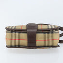 Burberrys Nova Check Shoulder Bag Canvas Beige Gold Auth 172836-9