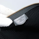 Christian Dior Trotter Canvas Boston Bag Nylon Black Gold Auth 172840-11