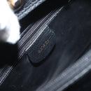 GUCCI Bamboo Hand Bag Suede Black Gold 002 1096 0260 Auth 172841-14