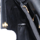 GUCCI Bamboo Hand Bag Suede Black Gold 002 1096 0260 Auth 172841-19