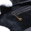 GUCCI Bamboo Hand Bag Suede Black Gold 002 1096 0260 Auth 172841-21