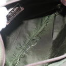 PRADA Shoulder Bag Nylon Green Silver Auth 172849-11