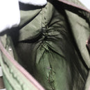 PRADA Shoulder Bag Nylon Green Silver Auth 172849-20