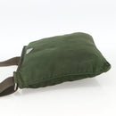 PRADA Shoulder Bag Nylon Green Silver Auth 172849-3