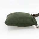 PRADA Shoulder Bag Nylon Green Silver Auth 172849-4