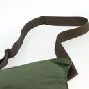 PRADA Shoulder Bag Nylon Green Silver Auth 172849-8