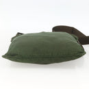 PRADA Shoulder Bag Nylon Green Silver Auth 172849-5