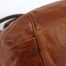 Chloe Etel Hand Bag Leather Brown Gold Auth 172853-11