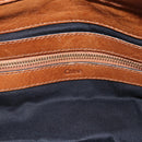 Chloe Etel Hand Bag Leather Brown Gold Auth 172853-16