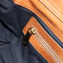 Chloe Etel Hand Bag Leather Brown Gold Auth 172853-20