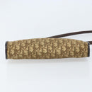 Christian Dior Trotter Canvas Shoulder Bag Brown Gold Auth 172857-6