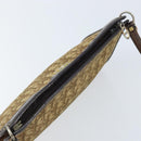 Christian Dior Trotter Canvas Shoulder Bag Brown Gold Auth 172857-5