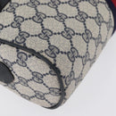 GUCCI GG Supreme Sherry Line Shoulder Bag PVC Navy Gold 001 4071 5 Auth 172858-15