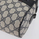 GUCCI GG Supreme Sherry Line Shoulder Bag PVC Navy Gold 001 4071 5 Auth 172858-16