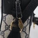GUCCI GG Supreme Sherry Line Shoulder Bag PVC Navy Gold 001 4071 5 Auth 172858-9
