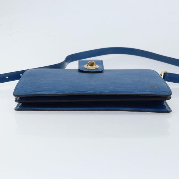 LOUIS VUITTON Epi Capuchin Shoulder Bag Blue M52345 LV Auth 172860