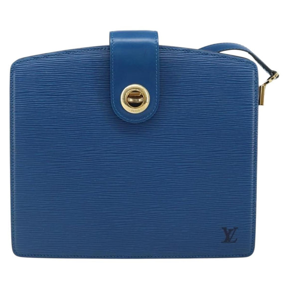 LOUIS VUITTON Epi Capuchin Shoulder Bag Blue M52345 LV Auth 172860