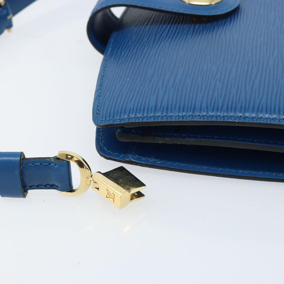 LOUIS VUITTON Epi Capuchin Shoulder Bag Blue M52345 LV Auth 172860