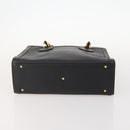 GUCCI Bamboo Hand Bag Leather Black Gold 002 123 0260 Auth 172866-11