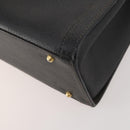 GUCCI Bamboo Hand Bag Leather Black Gold 002 123 0260 Auth 172866-14